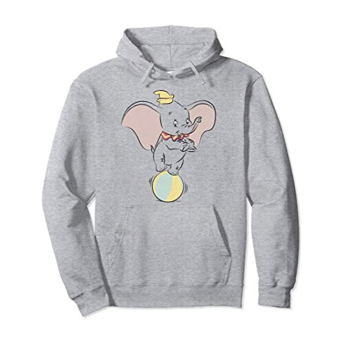 Sweat à capuche Dumbo gris homme/femme