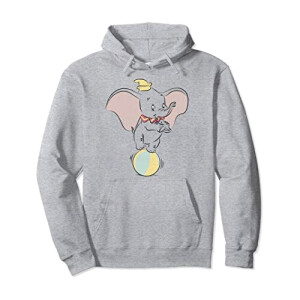 Sweat à capuche Dumbo gris homme/femme