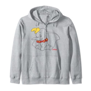 Sweat à capuche Dumbo gris homme/femme
