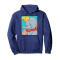 Sweat à capuche Dumbo bleu homme/femme - miniature