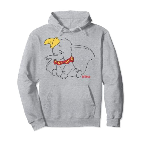 Sweat à capuche Dumbo gris homme/femme