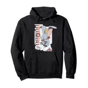 Sweat à capuche Dumbo noir homme/femme