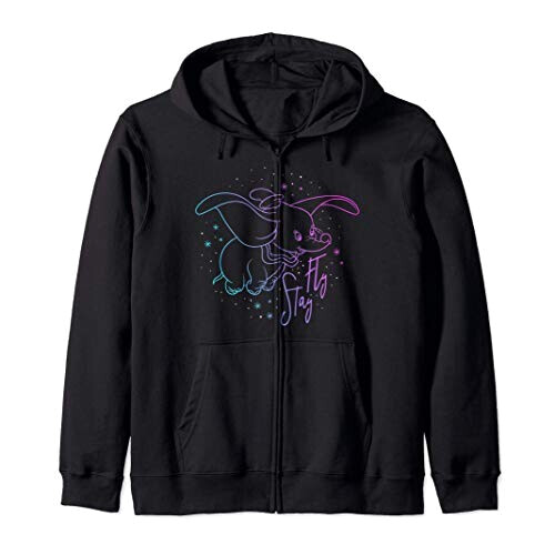Sweat à capuche Dumbo bleu homme/femme