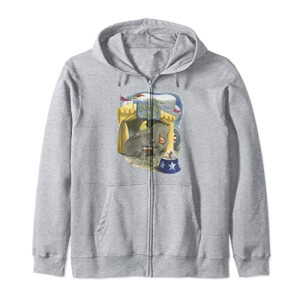 Sweat à capuche Dumbo gris homme/femme