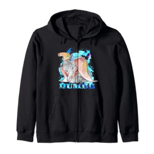 Sweat à capuche Dumbo noir homme/femme