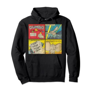 Sweat à capuche Dumbo noir homme/femme