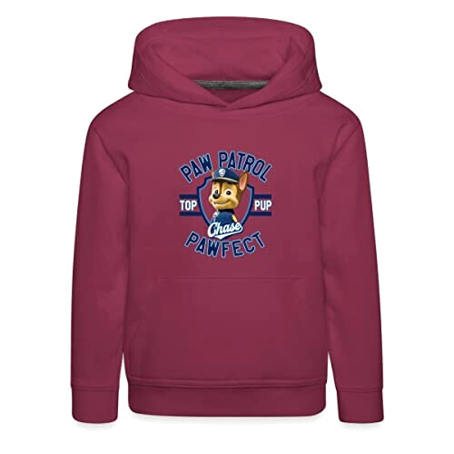 Sweat à capuche Chase, Ryder - Pat patrouille - bordeaux fille/garçon