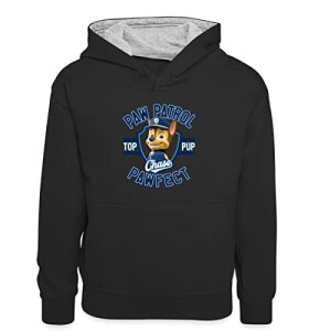 Sweat à capuche Chase, Ryder - Pat patrouille - noir/gris chiné fille/garçon