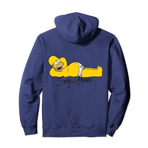 Sweat à capuche Homer Simpson - Simpsons - bleu homme/femme