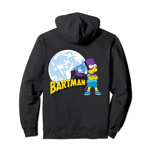 Sweat à capuche Bart Simpson - Simpsons - noir homme/femme