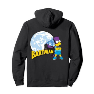 Sweat à capuche Bart Simpson - Simpsons - noir homme/femme