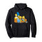 Sweat à capuche Homer Simpson, Bart Simpson, Marge Simpson, Lisa Simpson - Simpsons - noir homme/femme - miniature