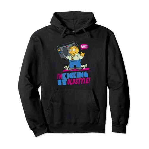 Sweat à capuche Ralph Wiggun - Simpsons - noir homme/femme