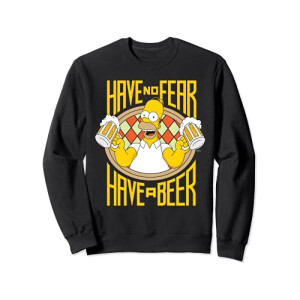 Sweat à capuche Homer Simpson - Simpsons - noir homme/femme