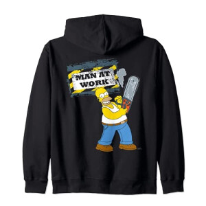 Sweat à capuche Homer Simpson - Simpsons - noir homme/femme