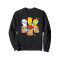 Sweat à capuche Bart Simpson, Lisa Simpson, Milhouse - Simpsons - noir homme/femme - miniature