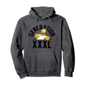 Sweat à capuche Homer Simpson - Simpsons - gris homme/femme
