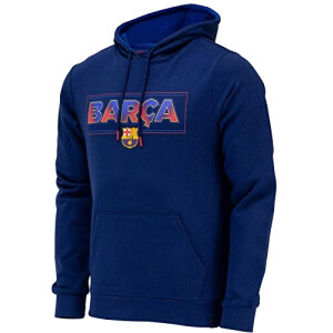 Sweat à capuche FC Barcelone bleu fille/garçon