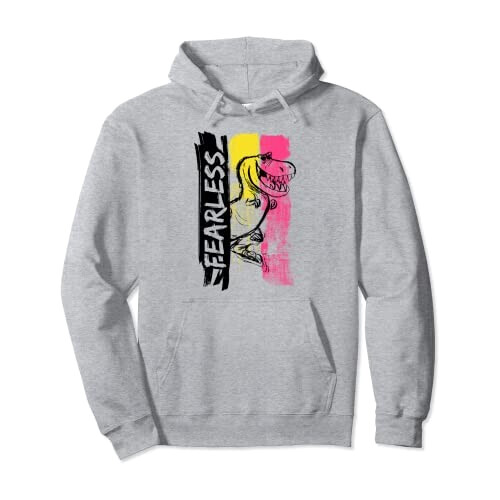 Sweat à capuche Dinosaure gris homme/femme