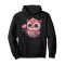 Sweat à capuche Hibou noir femme - miniature