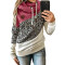 Sweat à capuche Léopard c fuchsia femme - miniature