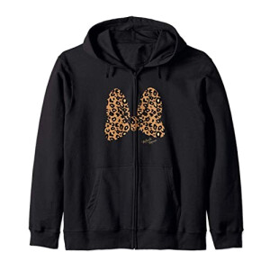 Sweat à capuche Léopard noir homme/femme