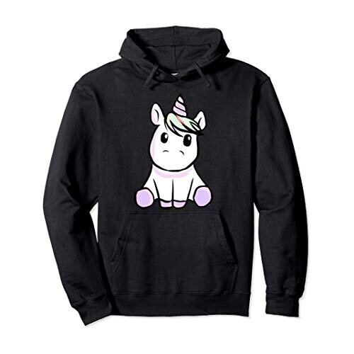 Sweat à capuche Licorne noir homme/femme