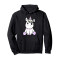 Sweat à capuche Licorne noir homme/femme - miniature