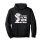 Sweat à capuche Licorne noir homme/femme - miniature