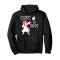 Sweat à capuche Licorne noir homme/femme - miniature