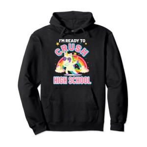 Sweat à capuche Licorne noir homme/femme