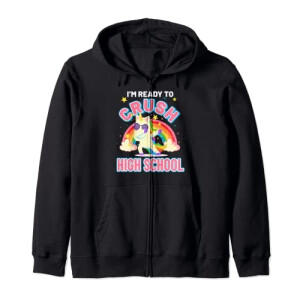 Sweat à capuche Licorne noir homme/femme