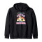 Sweat à capuche Licorne noir homme/femme - miniature
