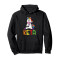 Sweat à capuche Licorne noir homme/femme - miniature