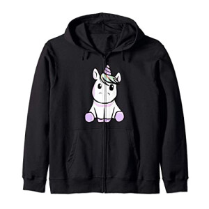 Sweat à capuche Licorne rouge homme/femme
