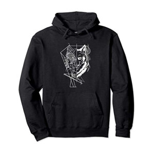 Sweat à capuche Loup bleu homme/femme