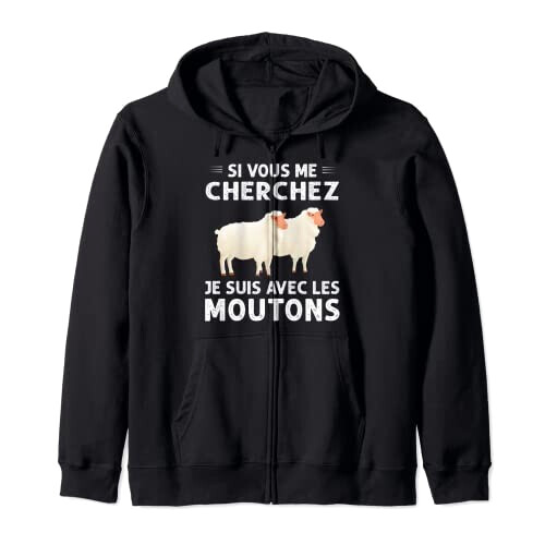 Sweat à capuche Mouton noir homme/femme