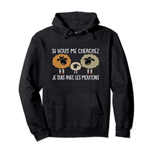 Sweat à capuche Mouton noir homme/femme