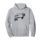 Sweat à capuche Phoque gris homme/femme - miniature