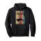 Sweat à capuche Phoque noir homme/femme - miniature