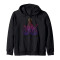 Sweat à capuche Pieuvre noir homme/femme - miniature