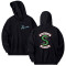 Sweat à capuche Serpent noir homme/femme - miniature