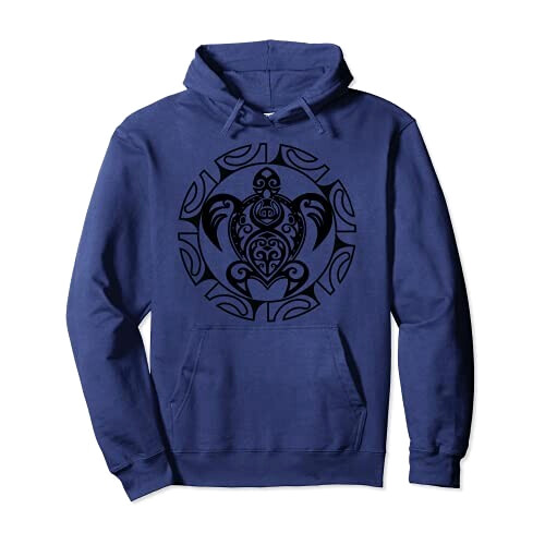 Sweat à capuche Tortue bleu homme/femme