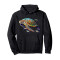 Sweat à capuche Tortue noir homme/femme - miniature