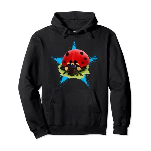 Sweat à capuche Coccinelle noir homme/femme