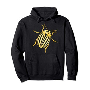 Sweat à capuche Scarabée noir homme/femme
