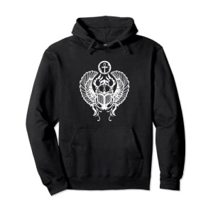 Sweat à capuche Scarabée noir homme/femme
