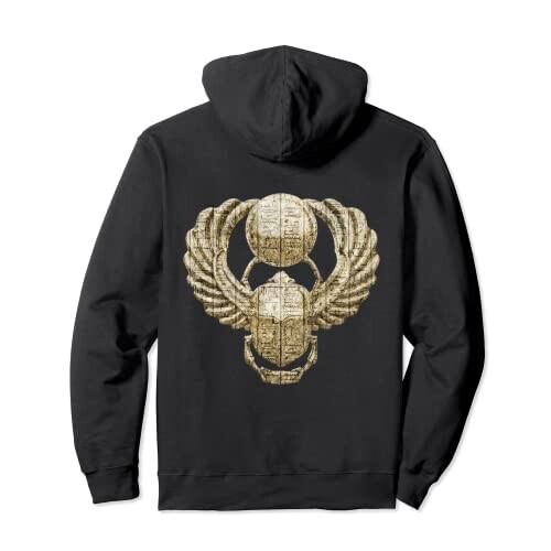 Sweat à capuche Scarabée noir homme/femme