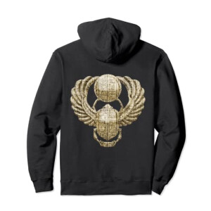 Sweat à capuche Scarabée noir homme/femme