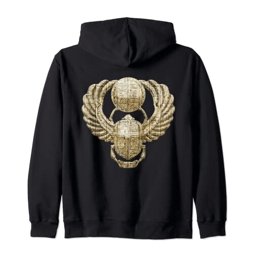 Sweat à capuche Scarabée noir homme/femme